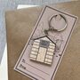 Father's Day Dad's Shed Gardening Themed Keyring, thumbnail 2 of 3