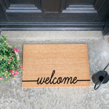 Welcome Print Doormat, 2 of 6