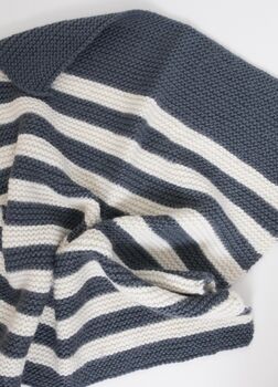 100% Wool Little Striped Blanket, 4 of 5