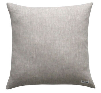 Stanley Stripe Soot Square Linen Cushion, 5 of 5