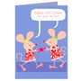 Personalised Christmas Two Mice Card, thumbnail 3 of 5