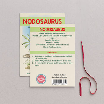 Wooden Nodosaurus Dinosaur Christmas Tree Decoration, 2 of 3