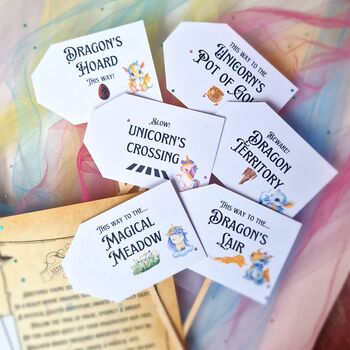 Dragons And Unicorns Personalised Easter Egg Hunt Kit, 7 of 12