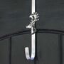 Silver Over Door Christmas Wreath Hanger, thumbnail 2 of 5