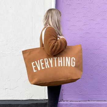 'Everything' Tan Really Big Bag, 5 of 9