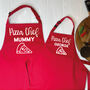 Adult And Child Personalised Pizza Chef Apron Set, thumbnail 2 of 6