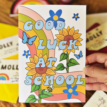 Good Luck School Card And Plantable Wishes Set Recycled, 3 of 7