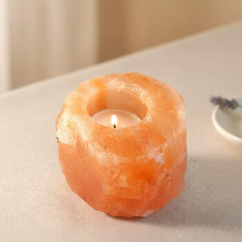 Himalayan Salt Crystal Tealight Holder Gift For Her, 6 of 11