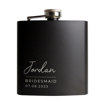 Personalised Groom Hip Flask Best Man Groomsman Gifts, 7 of 12