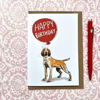 Bracco Italiano Birthday Card, 2 of 3