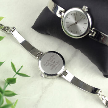 Engraved Wrist Watch Sentimental Gift For Her, 6 of 7