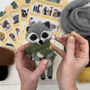 Needle Felting Kit, Raccoon, thumbnail 4 of 10