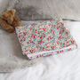 Floral Liberty Fabric Hand Embroidered Baby Blanket, thumbnail 9 of 11