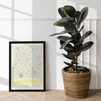 Personalised Cambridge Map Print Cambridge Gift, 3 of 8