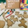 Paint Your Own Christmas Decorations Wooden Craft Kit, thumbnail 2 of 2