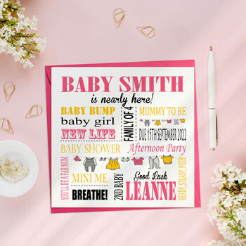 Baby Shower Multicolour Card, 3 of 3