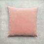 The Velvet And Linen Cushion Pale Pink, thumbnail 1 of 5