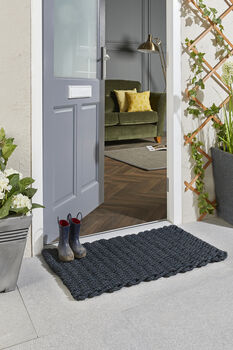 My Mat Outdoor Rope Mat Navy Blue, Black Or Natural, 2 of 9