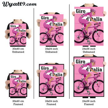 Giro D'italia Grand Tour Bike Poster Wall Art Print, 8 of 8