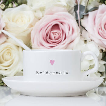 Bridesmaid China Wedding Mug, 3 of 6