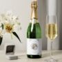 Personalised Elegant Floral Wedding Champagne Label, thumbnail 3 of 4