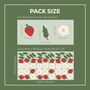 Strawberry Blossom Flower Fabric Wall Stickers, thumbnail 2 of 6