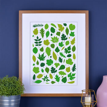 Mixed Leaves Print, 3 of 8