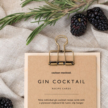 Gin Cocktail Recipe Cards, 4 of 9