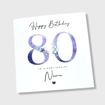 Personalised 80th Birthday Card, 3 of 6