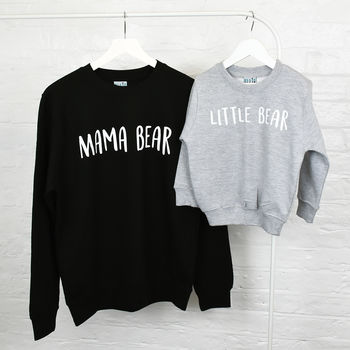 Mum And Me Mama Bear Sweatshirt Jumper Set, 2 of 11