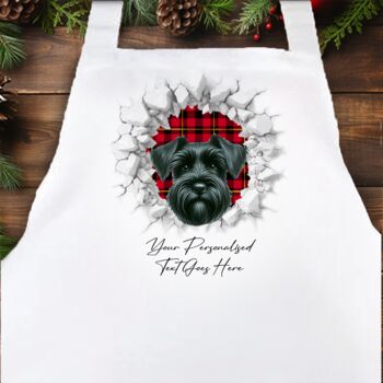 Personalised Christmas Schnauzer Break Through, 4 of 10