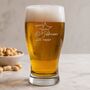 30th Birthday Gift Shooting Star Engraved Pint Glass, thumbnail 1 of 11