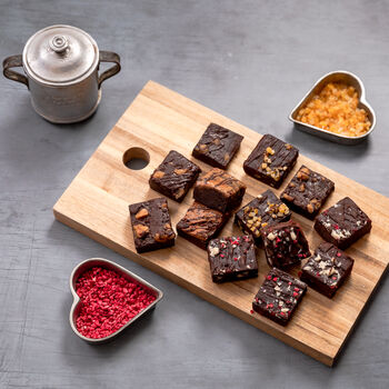 'With Love' Vegan Brownies Afternoon Tea For Four Box, 6 of 9