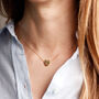 Wildflower Heart Necklace – Gold, thumbnail 4 of 9