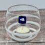 White Spiral Pattern Tea Light Candle Holder, thumbnail 2 of 3