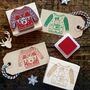 Christmas Jumper Rubber Stamps, thumbnail 1 of 2