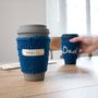 Personalised Hand Embroidered 'Dad' Travel Mug Cosy, thumbnail 3 of 6
