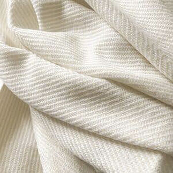 Cream Herringbone Throw, Super Soft, 3 of 3