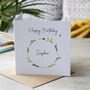 Happy Birthday Magnet Floral Card For Her, thumbnail 2 of 3
