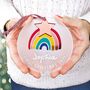 Personalised Baby’s First Christmas Rainbow Decoration, thumbnail 1 of 4