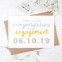 Personalised Engagement Date Card, thumbnail 2 of 5