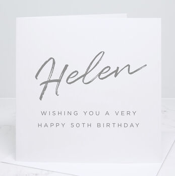 Personalised 50th Birthday Card, 3 of 5