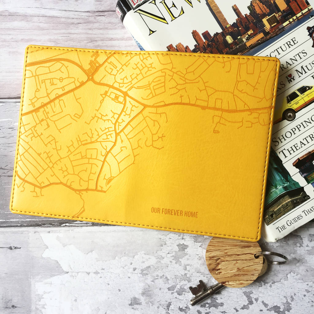 City Map Personalised Passport Cover Holder, 1 of 5