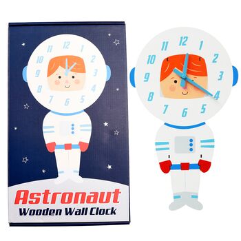 Astronaut Wooden Clock, 2 of 2