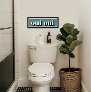 Framed Oui Oui Typography Print, 4 of 12