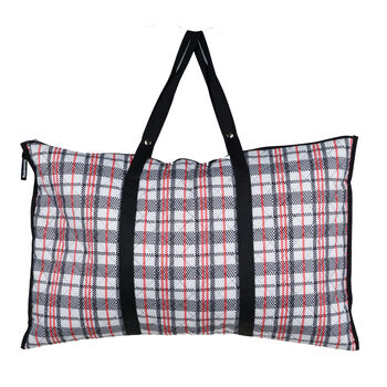 Eco Tartan Billow Bag Pillow Pannier, 6 of 9