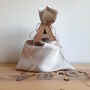 Initial Tag Linen Gift Sack, thumbnail 1 of 5