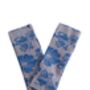 Women's Floral Cashmere Wrist Warmers Blue, thumbnail 8 of 8