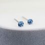 Sterling Silver December Birthstone Earrings, thumbnail 2 of 12