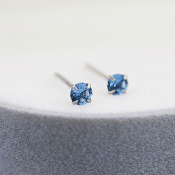 Sterling Silver December Birthstone Earrings, 2 of 12